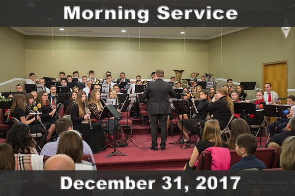 Неділя, 31 грудня 2017. Святкове Різдвяне Богослужіння за участю духового оркестру.